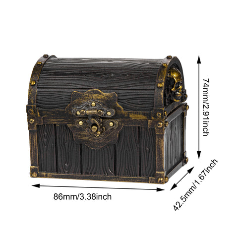 Vintage Dice Storage Chest with Metal Accents – Wooden RPG Dice Box for Dungeons & Dragons, Pathfinder & Tabletop Games