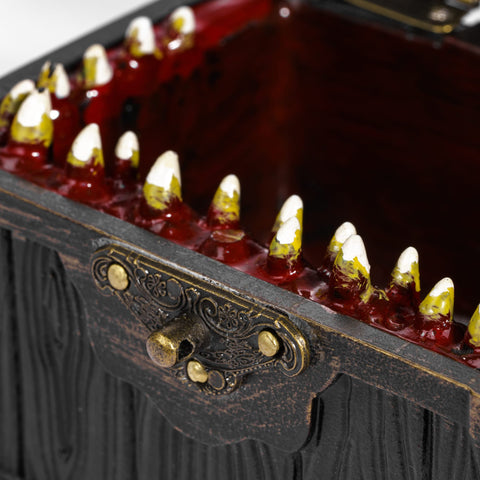Vintage Dice Storage Chest with Metal Accents – Wooden RPG Dice Box for Dungeons & Dragons, Pathfinder & Tabletop Games