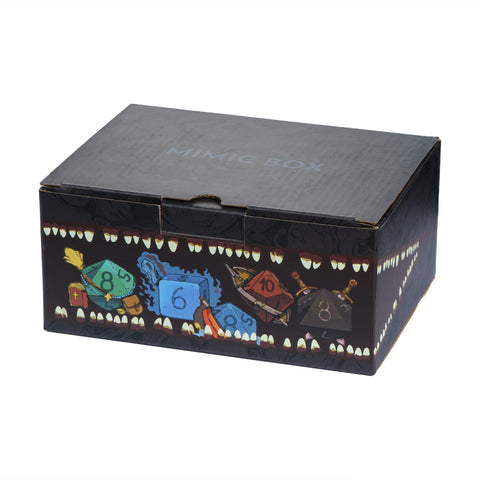 Vintage Dice Storage Chest with Metal Accents – Wooden RPG Dice Box for Dungeons & Dragons, Pathfinder & Tabletop Games