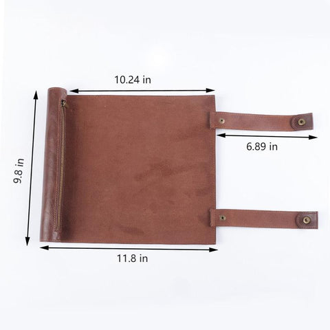 PU Leather Dice Storage Roll Bag – Soft Velvet Lining, Portable Dice Mat for D&D, RPG & Tabletop Games