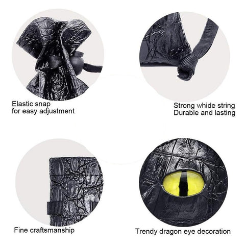 Dragon Eye Leather Dice Bag – Stylish RPG Storage Pouch with 5 Color Options