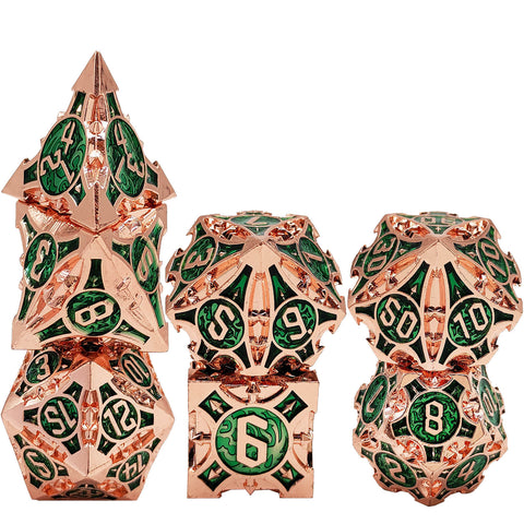 Sharp-Cornered Metal Dice Set with Precision Edges – Multiple Color Options Available