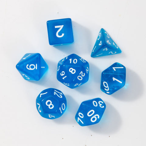 Mystic Shard Dice Set – 7 Polyhedral Dice in Random Blind Box Colors, Acrylic DND Dice