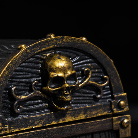 Vintage Dice Storage Chest with Metal Accents – Wooden RPG Dice Box for Dungeons & Dragons, Pathfinder & Tabletop Games