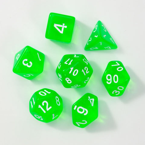 Mystic Shard Dice Set – 7 Polyhedral Dice in Random Blind Box Colors, Acrylic DND Dice