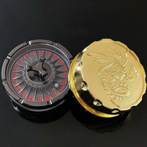 Dragon’s Wheel Metal D20 Spinner – Multiple Color Options