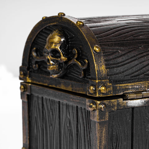 Vintage Dice Storage Chest with Metal Accents – Wooden RPG Dice Box for Dungeons & Dragons, Pathfinder & Tabletop Games