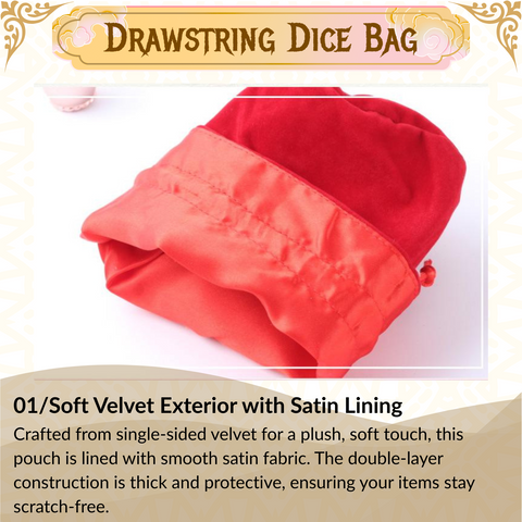 3-Pack Large Velvet Dice Bags – Red, Black & Gray – Round Bottom, Satin Lining, Double Drawstring – Holds Up to 100 Dice Each