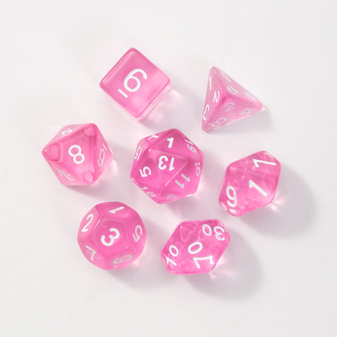 Mystic Shard Dice Set – 7 Polyhedral Dice in Random Blind Box Colors, Acrylic DND Dice