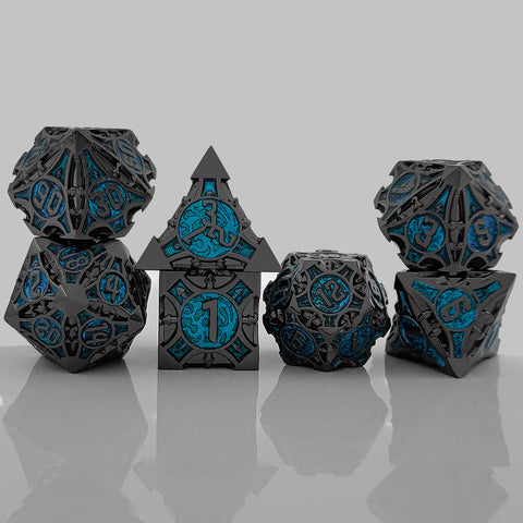 Sharp-Cornered Metal Dice Set with Precision Edges – Multiple Color Options Available