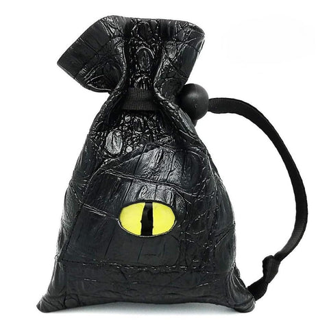 Dragon Eye Leather Dice Bag – Stylish RPG Storage Pouch with 5 Color Options