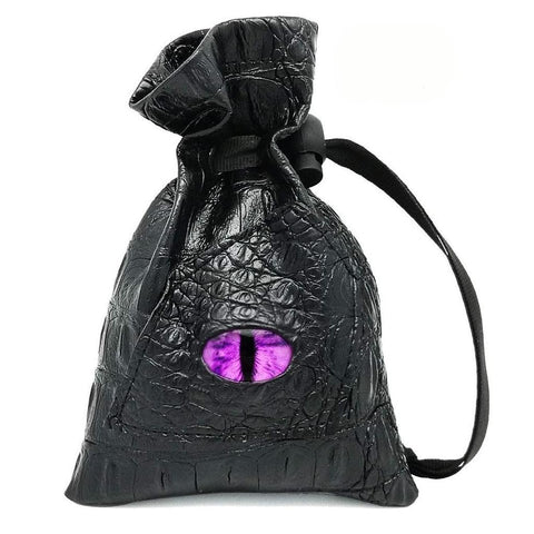 Dragon Eye Leather Dice Bag – Stylish RPG Storage Pouch with 5 Color Options