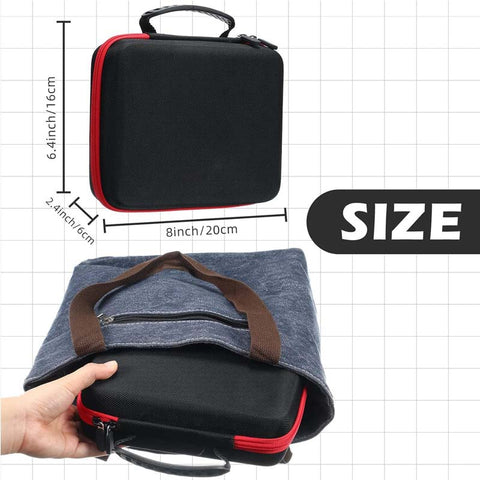 Premium Dice Storage Case with Removable Slotted Tray – Oxford Fabric & EVA – Holds up to 10 Dice Sets – Portable Handle