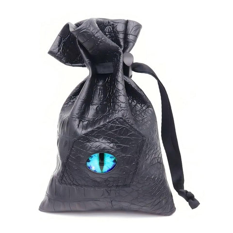 Dragon Eye Leather Dice Bag – Stylish RPG Storage Pouch with 5 Color Options