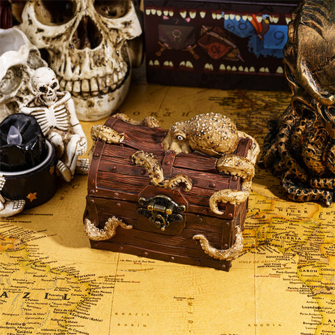 Vintage Dice Storage Chest with Metal Accents – Wooden RPG Dice Box for Dungeons & Dragons, Pathfinder & Tabletop Games