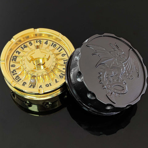Dragon’s Wheel Metal D20 Spinner – Multiple Color Options
