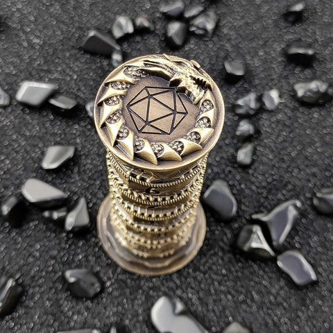 7-in-1 Rotating Tower Dice – Zinc Alloy Spinner Dice Multiple colors available