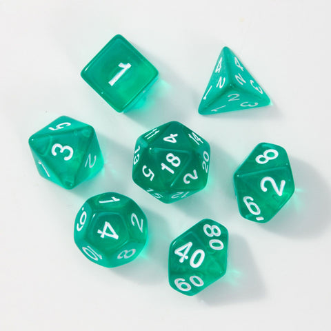 Mystic Shard Dice Set – 7 Polyhedral Dice in Random Blind Box Colors, Acrylic DND Dice