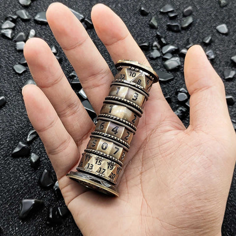 7-in-1 Rotating Tower Dice – Zinc Alloy Spinner Dice Multiple colors available