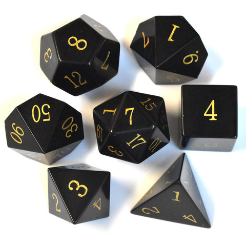 Natural Turquoise Dice Set – Hand-Carved D&D Dice in Blue, White & Green Turquoise