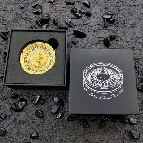 Dragon’s Wheel Metal D20 Spinner – Multiple Color Options