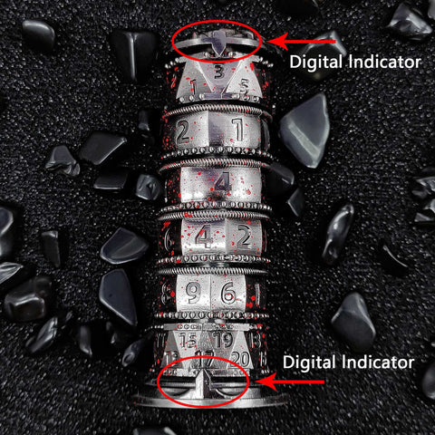 7-in-1 Rotating Tower Dice – Zinc Alloy Spinner Dice Multiple colors available
