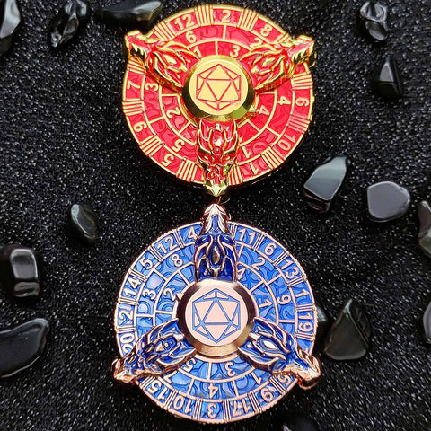 7-in-1 Dragon Spinner Dice – Zinc Alloy Fidget Dice Multiple colors available