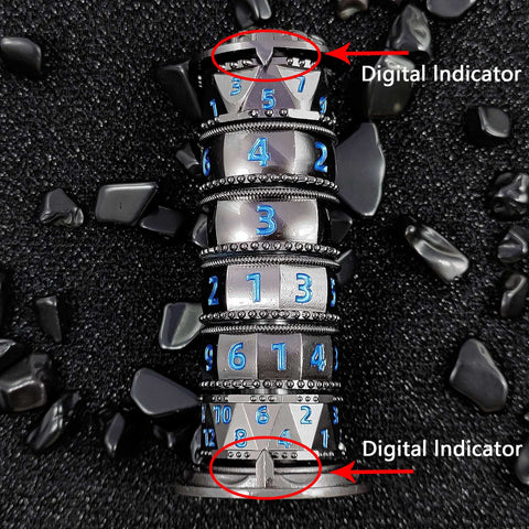 7-in-1 Rotating Tower Dice – Zinc Alloy Spinner Dice Multiple colors available