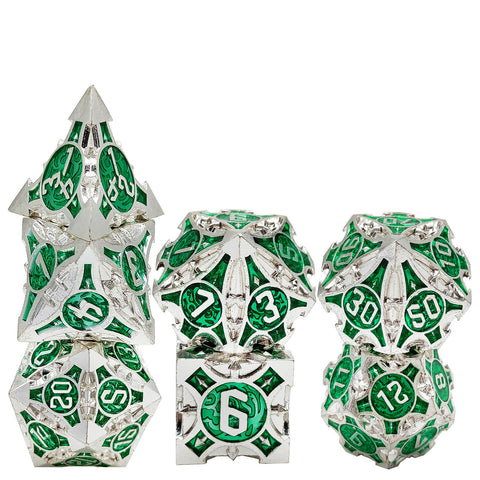Sharp-Cornered Metal Dice Set with Precision Edges – Multiple Color Options Available