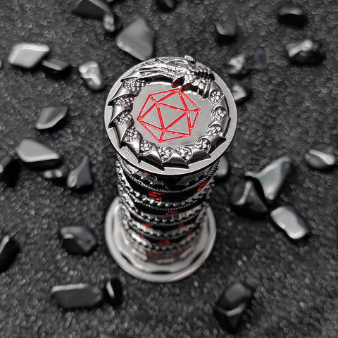 7-in-1 Rotating Tower Dice – Zinc Alloy Spinner Dice Multiple colors available
