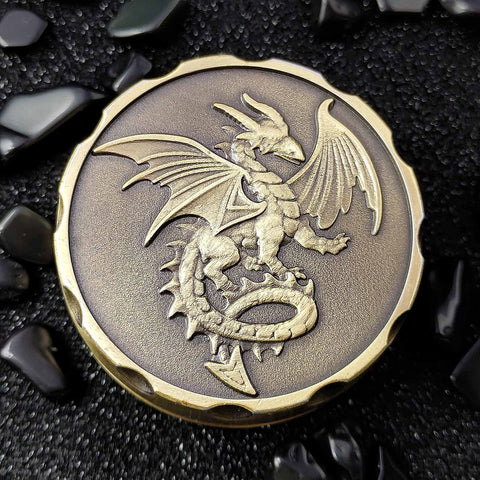 Dragon’s Wheel Metal D20 Spinner – Multiple Color Options