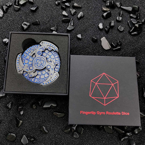 7-in-1 Mechanical Spinner Dice – DND Zinc Alloy Fidget Spinner Multiple colors available