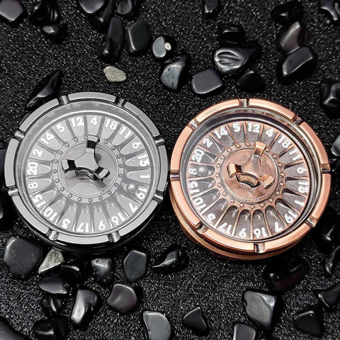 Dragon’s Wheel Metal D20 Spinner – Multiple Color Options