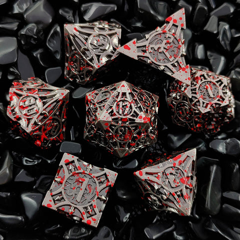 Sharp-Cornered Metal Dice Set with Precision Edges – Multiple Color Options Available