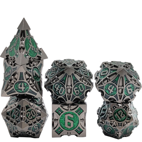 Sharp-Cornered Metal Dice Set with Precision Edges – Multiple Color Options Available