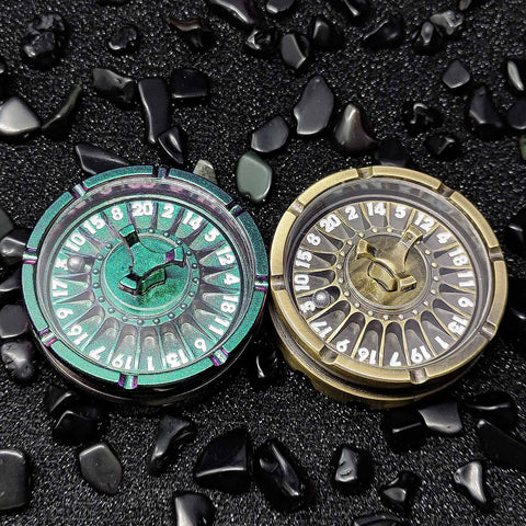 Dragon’s Wheel Metal D20 Spinner – Multiple Color Options