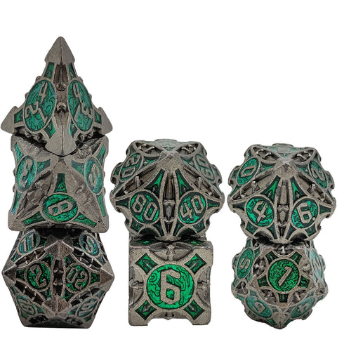 Sharp-Cornered Metal Dice Set with Precision Edges – Multiple Color Options Available