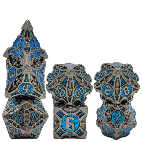Sharp-Cornered Metal Dice Set with Precision Edges – Multiple Color Options Available