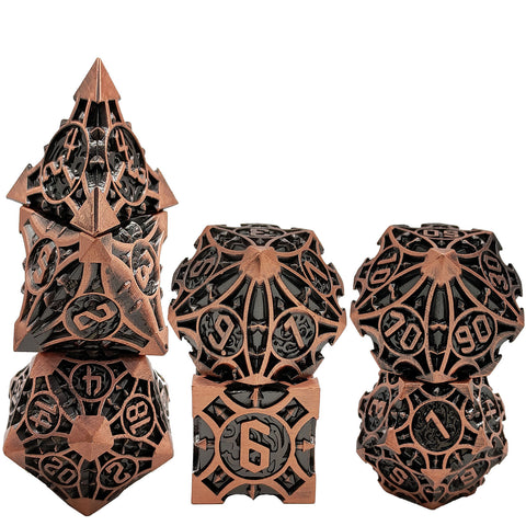 Sharp-Cornered Metal Dice Set with Precision Edges – Multiple Color Options Available