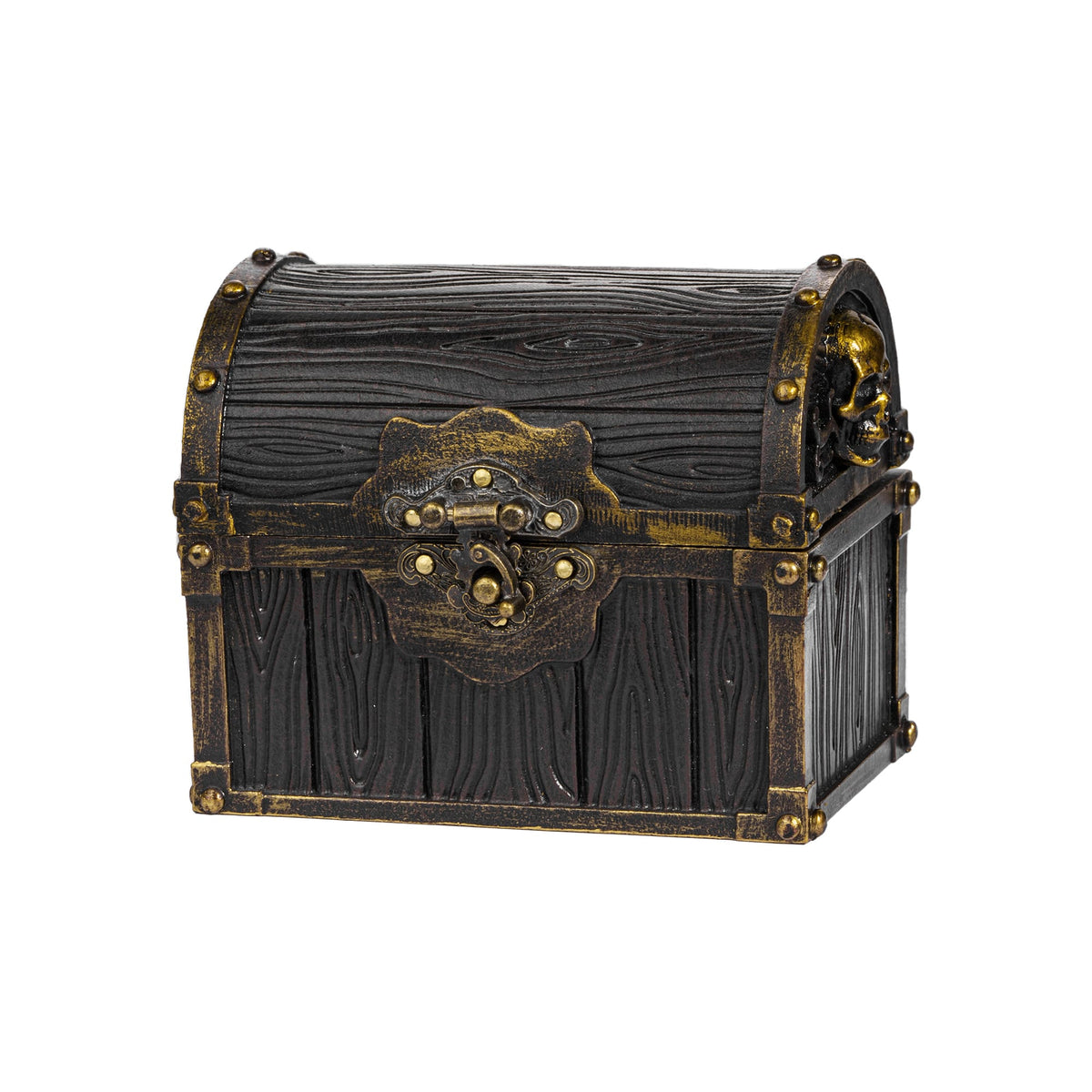 Vintage Dice Storage Chest with Metal Accents – Wooden RPG Dice Box for Dungeons & Dragons, Pathfinder & Tabletop Games
