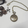 Evil Dragon Metal Pocket Watch Dice Set – Antique Bronze Alloy RPG Dice with Vintage Case